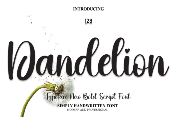 Dandelion: The Handwritten Font for Elegant Design Projects