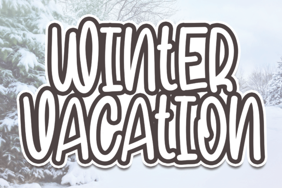 Discover Winter Vacation: The Friendly Handwritten Font