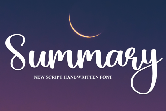 Discovering Summary: A Handwritten Font with Timeless Appeal