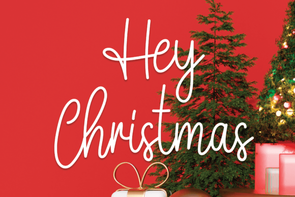 Discovering the Elegant Flow of the Hey Christmas Typeface