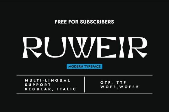 Exploring Ruweir: A Display Font with Character