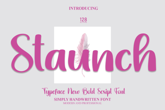 Staunch: A Fresh Handwritten Script for Creative Design