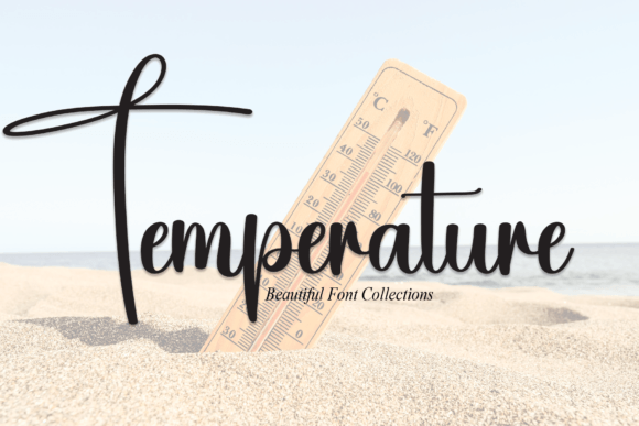 Temperature Font: A Modern Handwritten Typeface for Creative Projects
