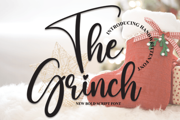 The Grinch: A Bold Handwritten Font for Dynamic Designs